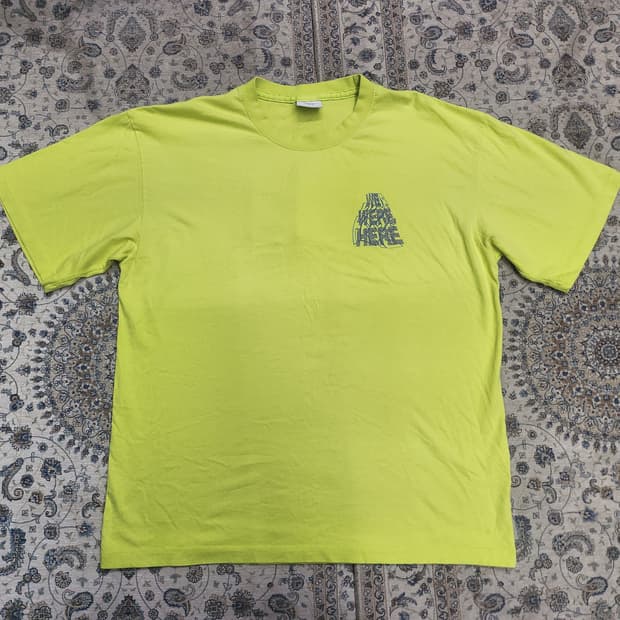 아크메드라비 라임 프린팅 반팔티 2사이즈 (103-107)