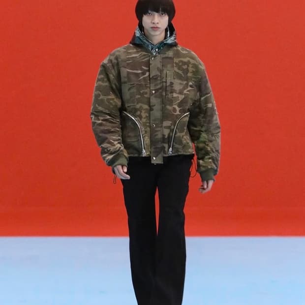 앤더슨벨 카모 패치워크 봄버 자켓 S 상품이미지1