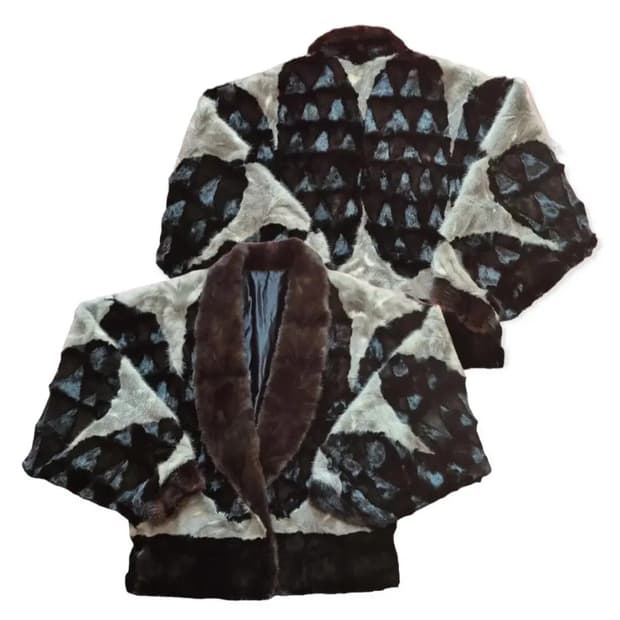 퍼자켓 밍크코트 에코퍼자켓 빈티지자켓 vtg 크롭퍼코트 크롭퍼자켓