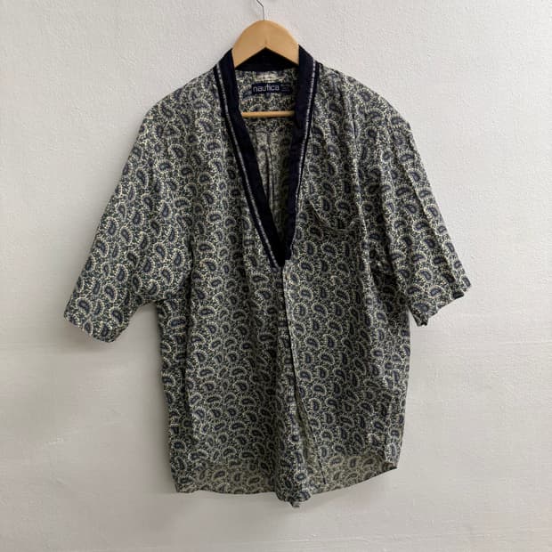 노티카(nautica) 페이즐리 jpn 유카타 기모노 XL
