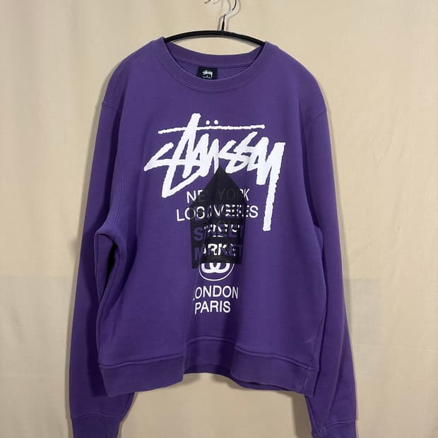 스투시 도버 스트리트 월드투어 맨투맨 처분 