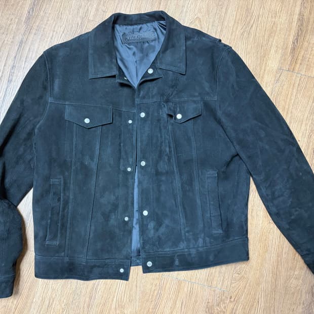 느와르라르메스 스웨이드 자켓 블랙 50