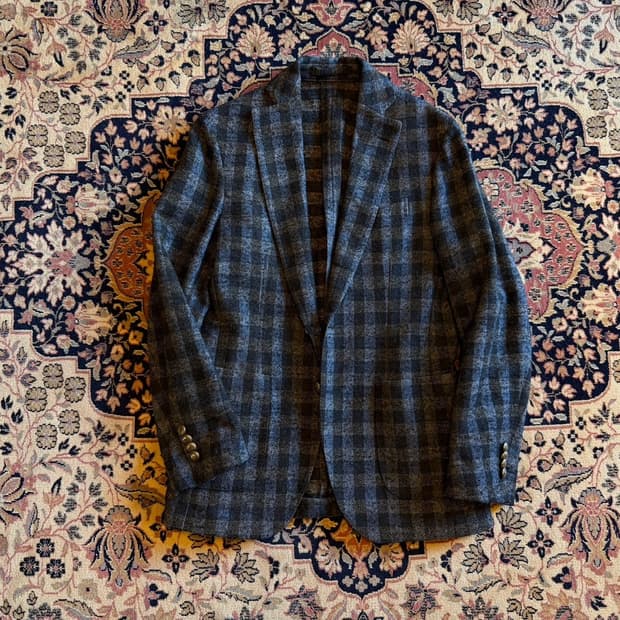 가브리엘 파시니 트위드 은장 자켓 95