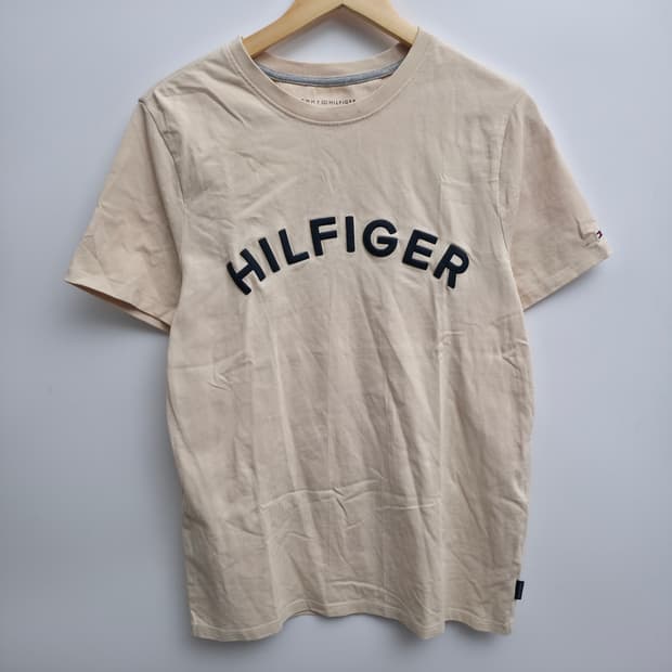 [S] 타미힐피거 베이지 반팔티