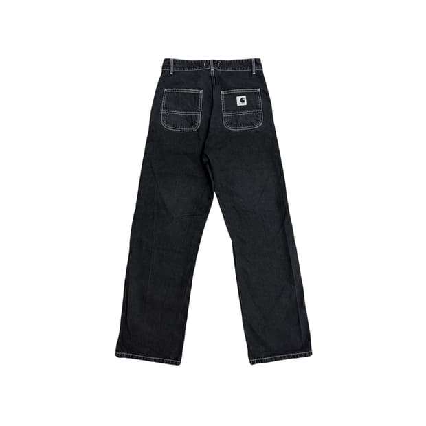 칼하트 WIP 23FW 여성 스트레이트 블랙 데님 팬츠 바지 26