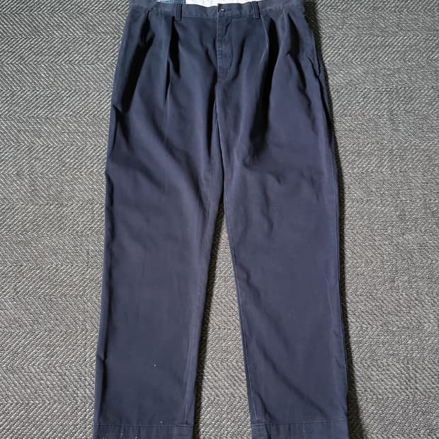 (36) 폴로 랄프로렌 ETHAN 더블 플리츠 치노 팬츠