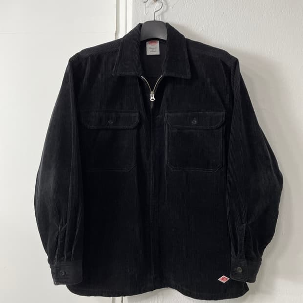 단톤 블랙 코듀로이 자켓