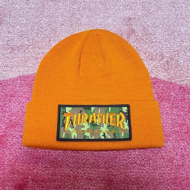 트레셔 카모 패치 비니