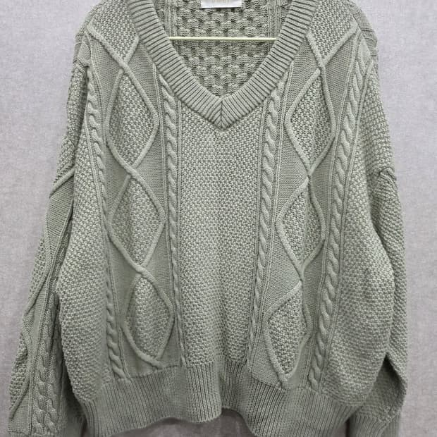 유메르 umer 루즈핏 케이블 니트