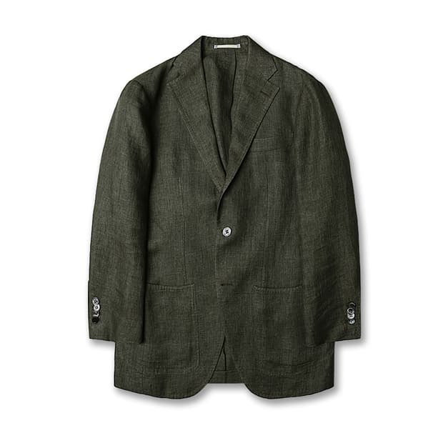 링자켓 [Ring Jacket] 린넨 S/S 스탠다드 블랙 라벨 자켓