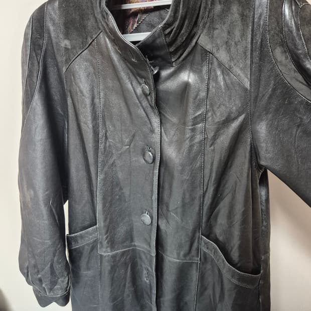 빈티지 레더 아우터