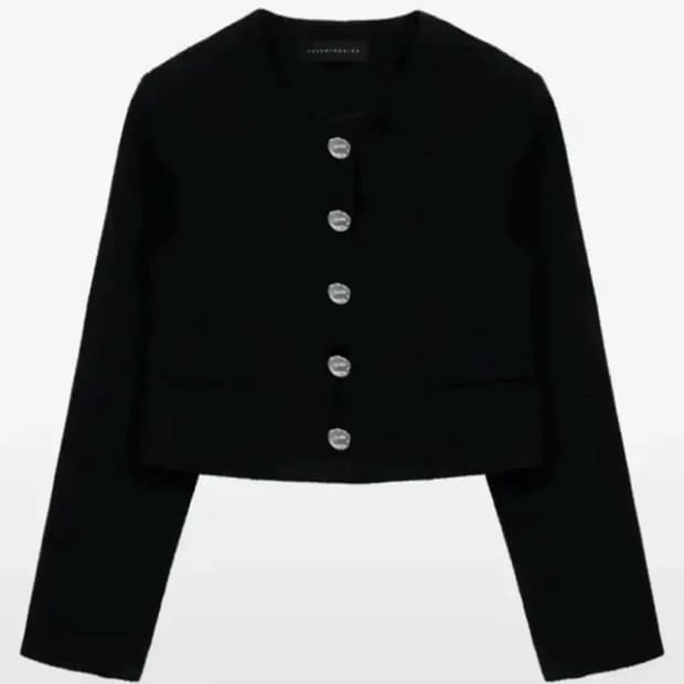 트리밍버드 미니멀인시젼 트위드자켓