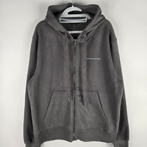 [무료배송]바나나리퍼블릭 L 남성 루즈핏 기모 후드 집업