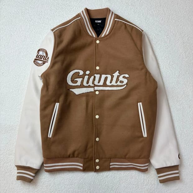 코어 CORE 21FW 레어 롯데자이언츠 바시티 자켓 PN5745   