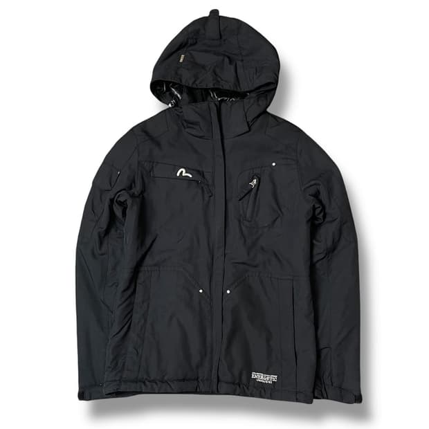 에비수 블랙 후드 바람막이 자켓 점퍼