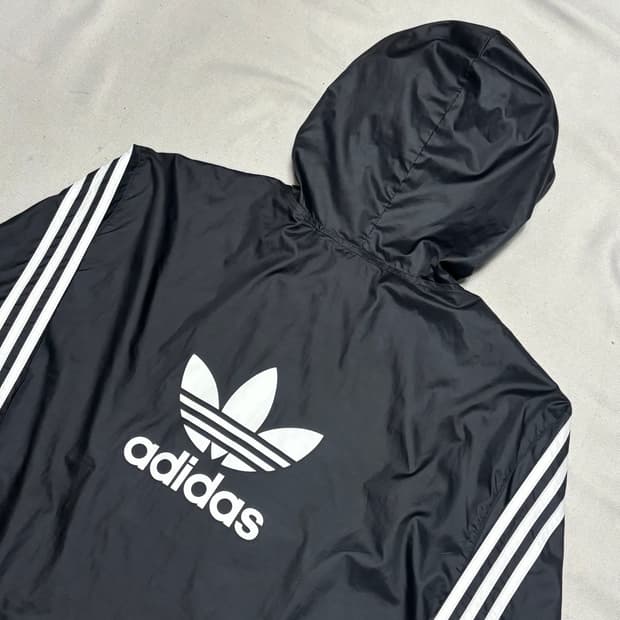2XL 아디다스 유로파 블랙 후드 바람막이