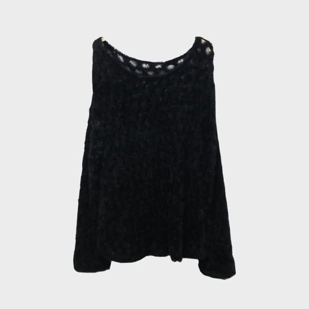 PAGEBOY 블랙 그물 니트 61265