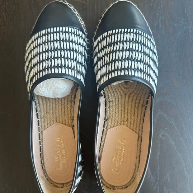 Loeffler Randall 로플러 랜달 에스파듀 블랙/화이트 230