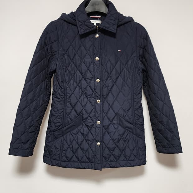 택없는 새상품) 타미힐피거 다이아몬드 퀄팅 후드자켓