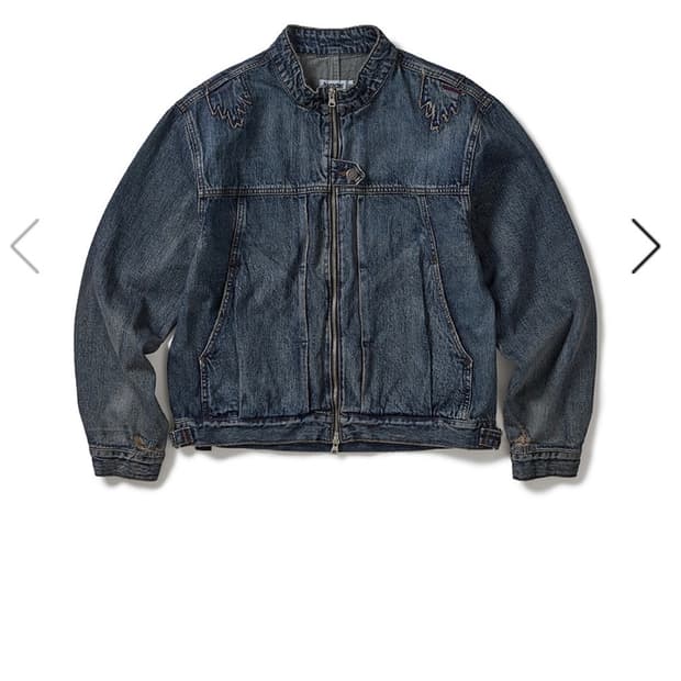 카락터 Mounted denim short jacket [00]