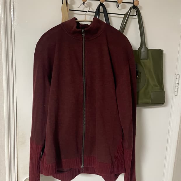 해칭룸 더블슬리브 가디건 다크 레드 5사이즈