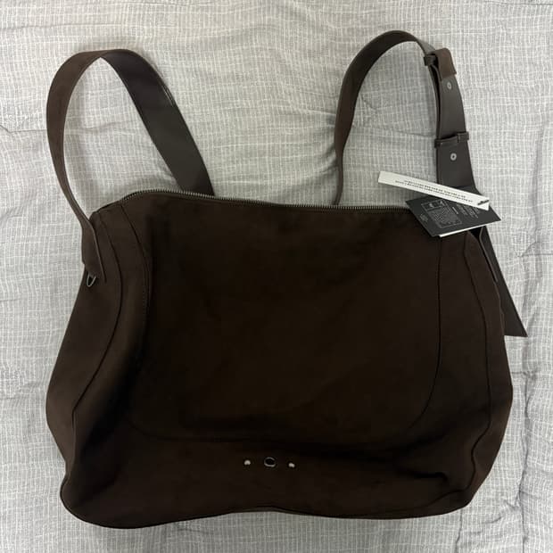 레더리 호보 스웨이드 크로스백 다크 브라운