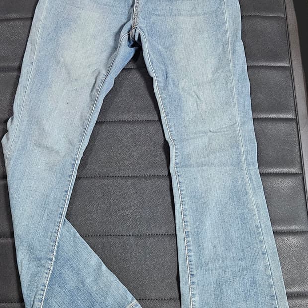 부츠컷 허리밴딩 연청바지