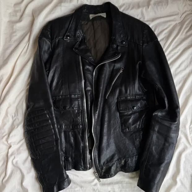 골든구스 램스킨 레더 자켓