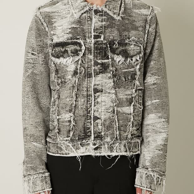새상품 TAAKK 3rd 데님자켓 케미컬블랙 2size
