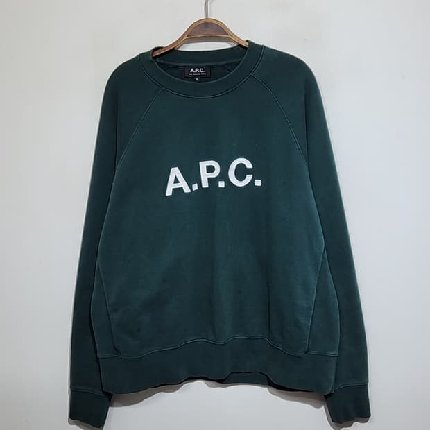 (XL) 아페세 빅로고 맨투맨 APC 스웨트 티셔츠 매장판 