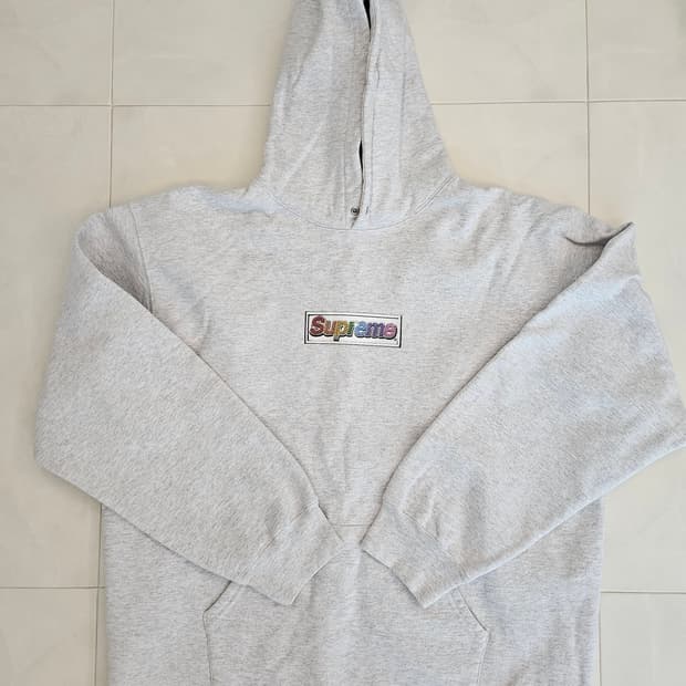 슈프림 블링박스로고 후드 XL