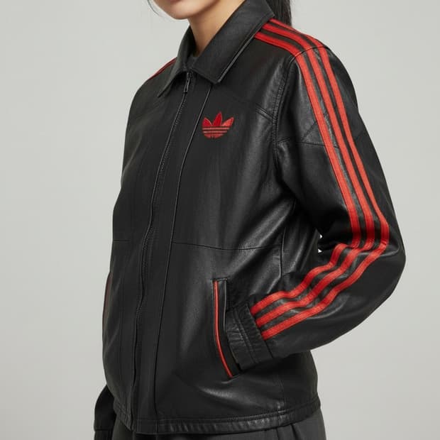 아디다스 가죽 파이어버드 트랙탑 자켓 S
