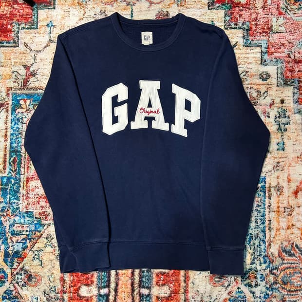 [M] GAP 로고 맨투맨 네이비