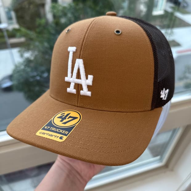 칼하트 x47 LA 다저스 MLB 트러커 메쉬캡   