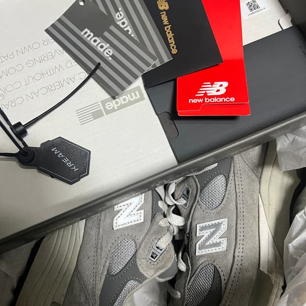 뉴발란스 992 메이드 인 USA 그레이 - D 스탠다드