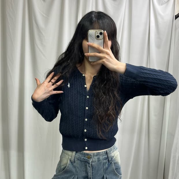 Polo navy cardigan