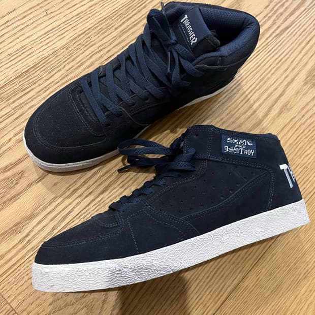 빈티지 90s 트레셔 스케이트보드화 네이비