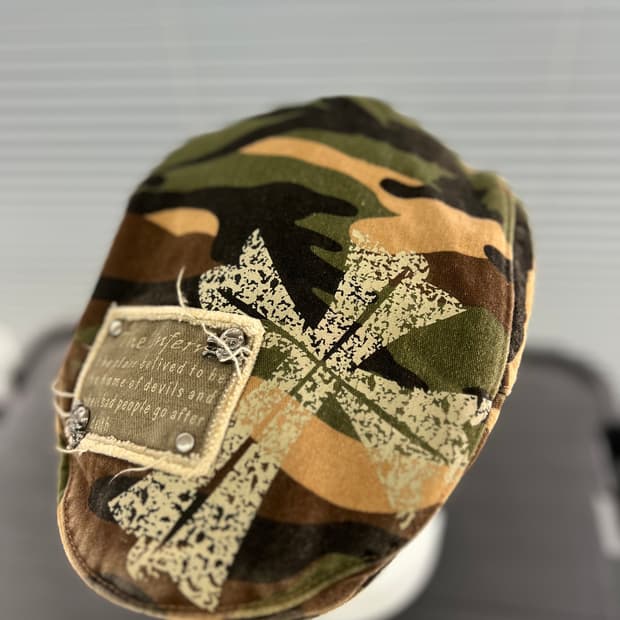 해골 얼룩이 카모 헌팅캡