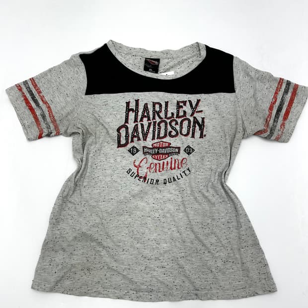 할리데이비슨 우먼 링거 반팔티