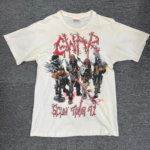 빈티지 gwar 티셔츠