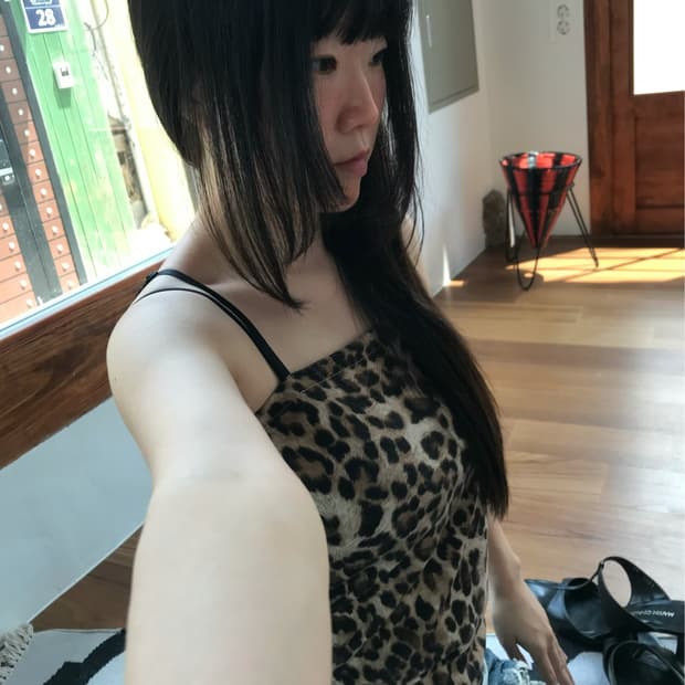 leopard pattern sleeveless