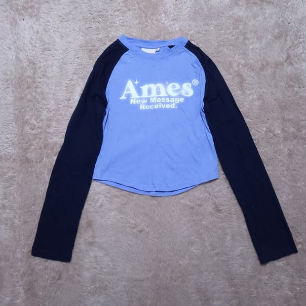 Amesworldwide 여 긴팔 티 S 0426