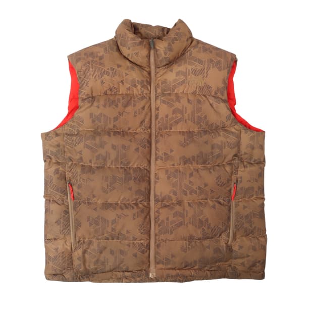 노스페이스 700 베이지 구스다운 베스트