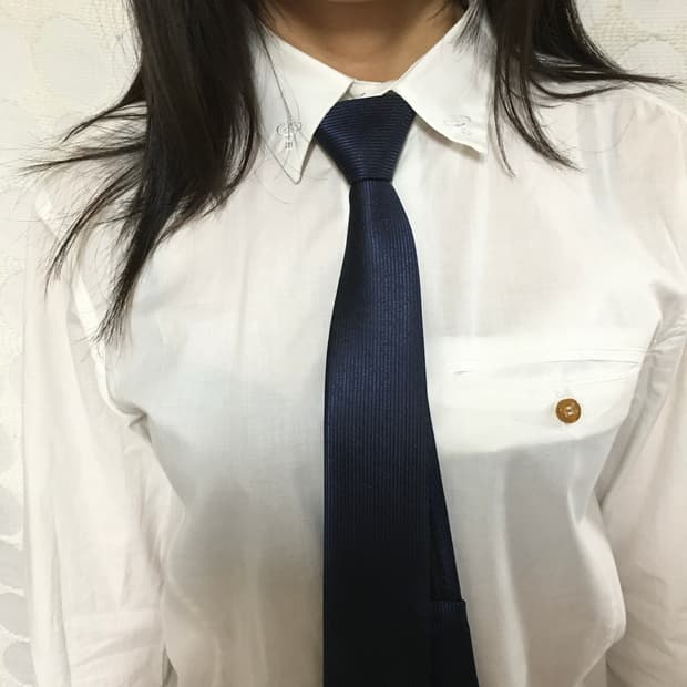 비비안 웨스트우드 맨 자수 칼라 화이트 셔츠