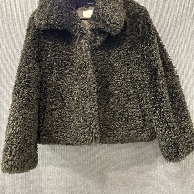 링서울 LINGSEOUL 테디 퍼 크롭 자켓