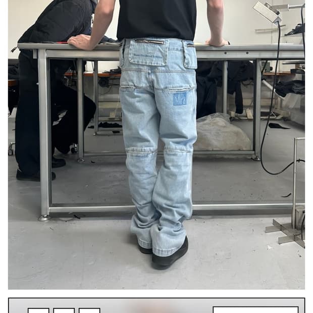 MPa BAG PANTS (STEEL BLUE)