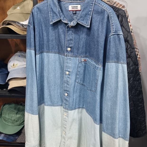 타미 남성용 xL 쓰리톤 청남방 상태좋아요~