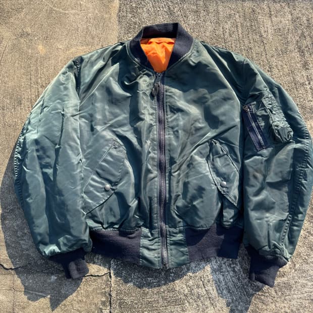 [L] 90s Greenbrier MA-1 항공 점퍼