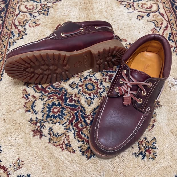 (260)팀버랜드 3아이 보트슈즈 버건디