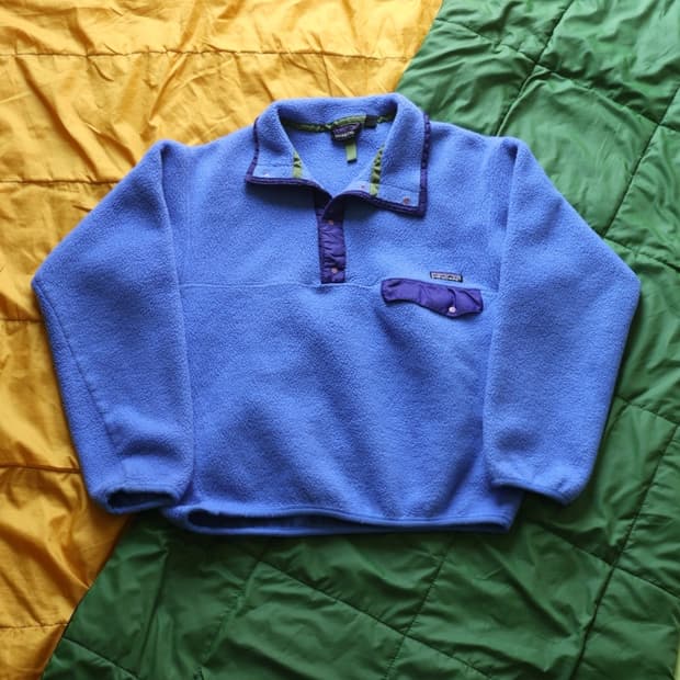 파타고니아 90s 빈티지 신칠라 스냅티 플리스 블루